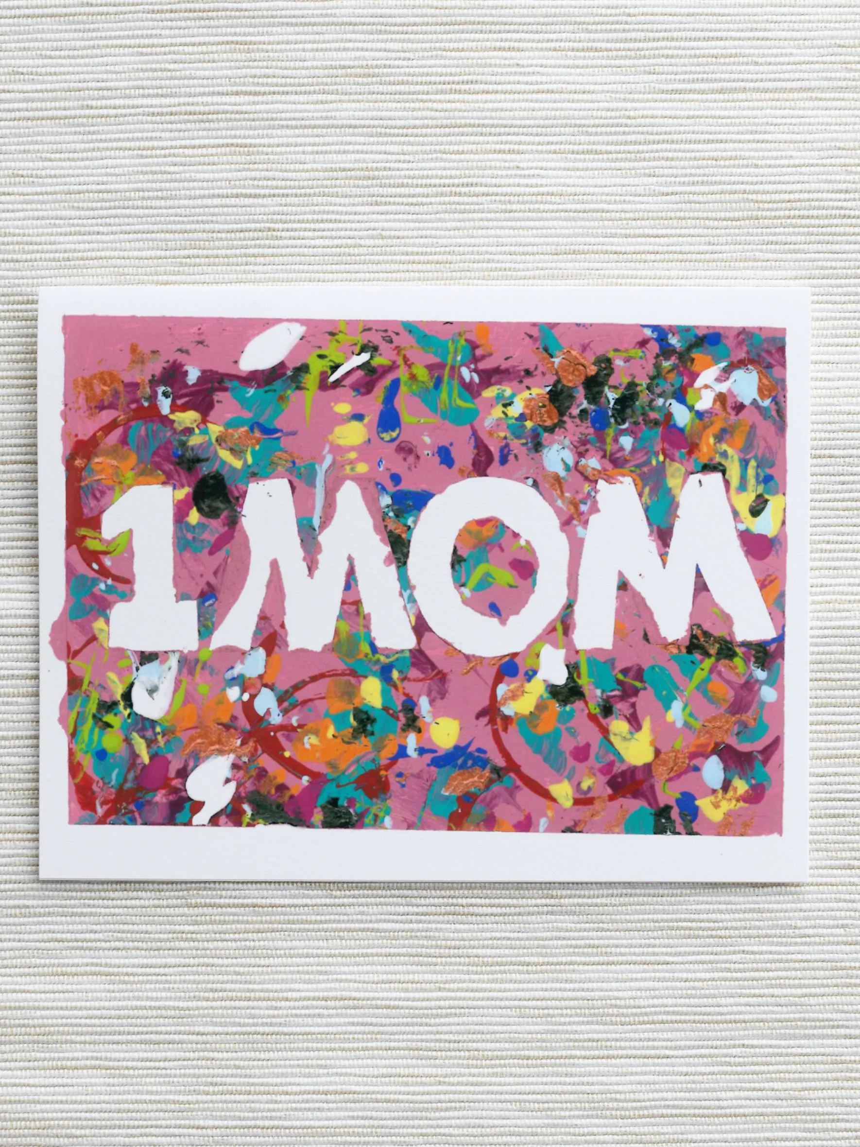 Mother Love mothers day greeting card unique custom art mom